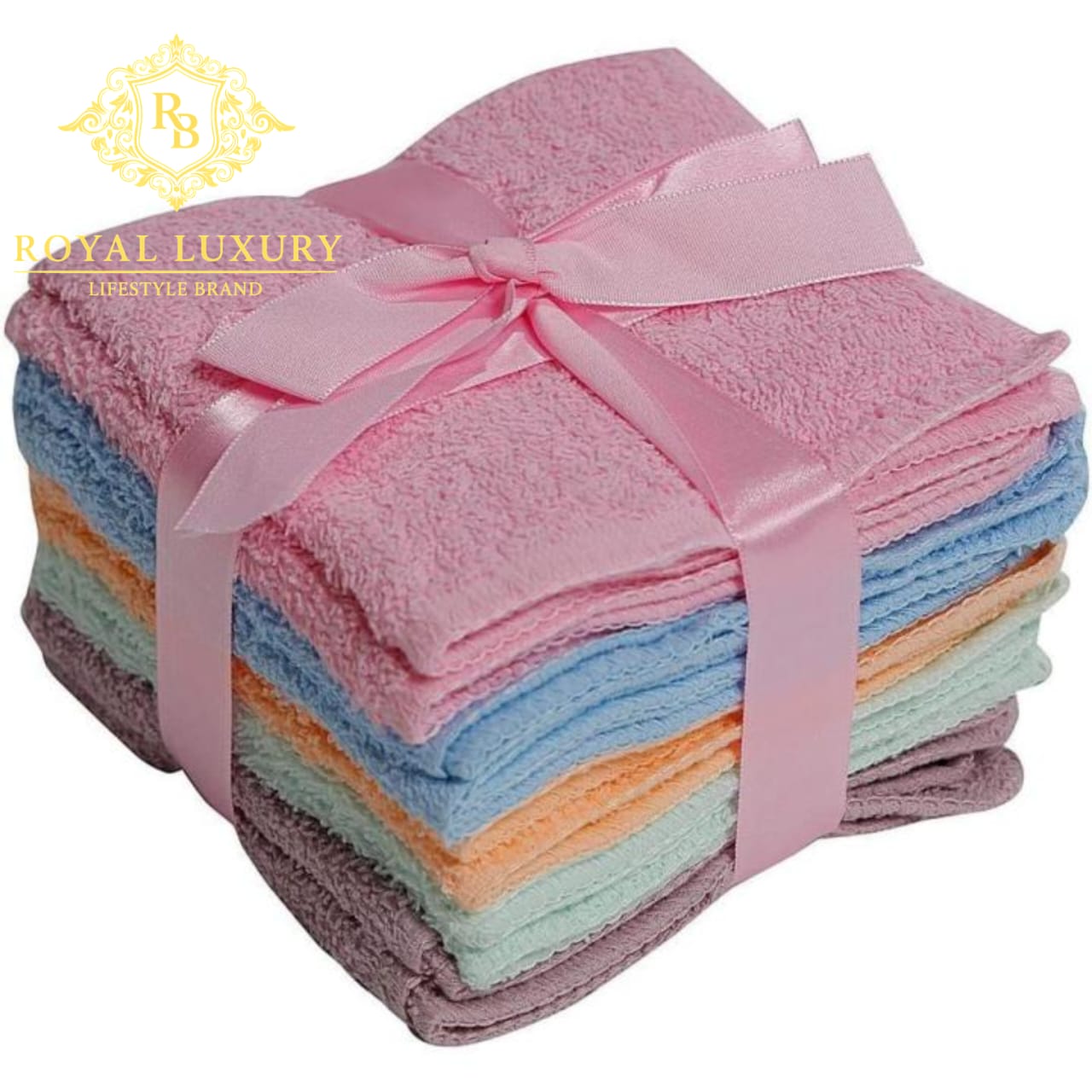 FACE TOWEL 12 PCS COMBO MULTI COLOURS