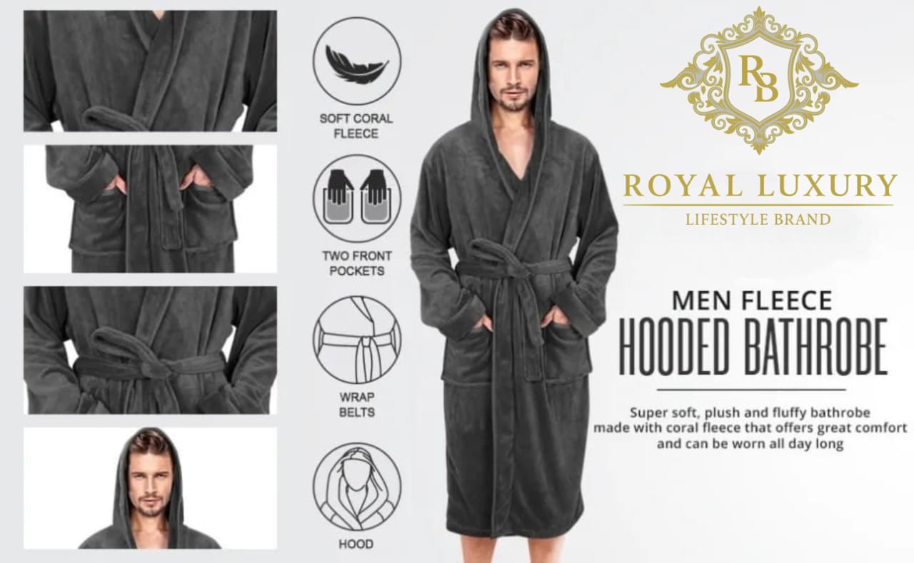 ADULT HOODED BATHROBE