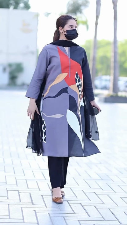 Digital printed Lawn 2/pcs