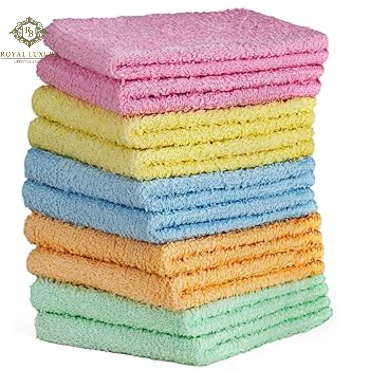 TERRY WASH CLOTH 12 PCS COMBO